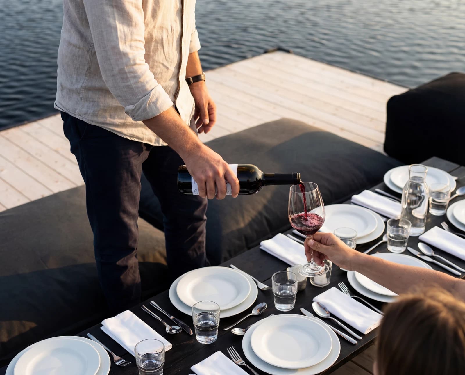 Dinner table setting